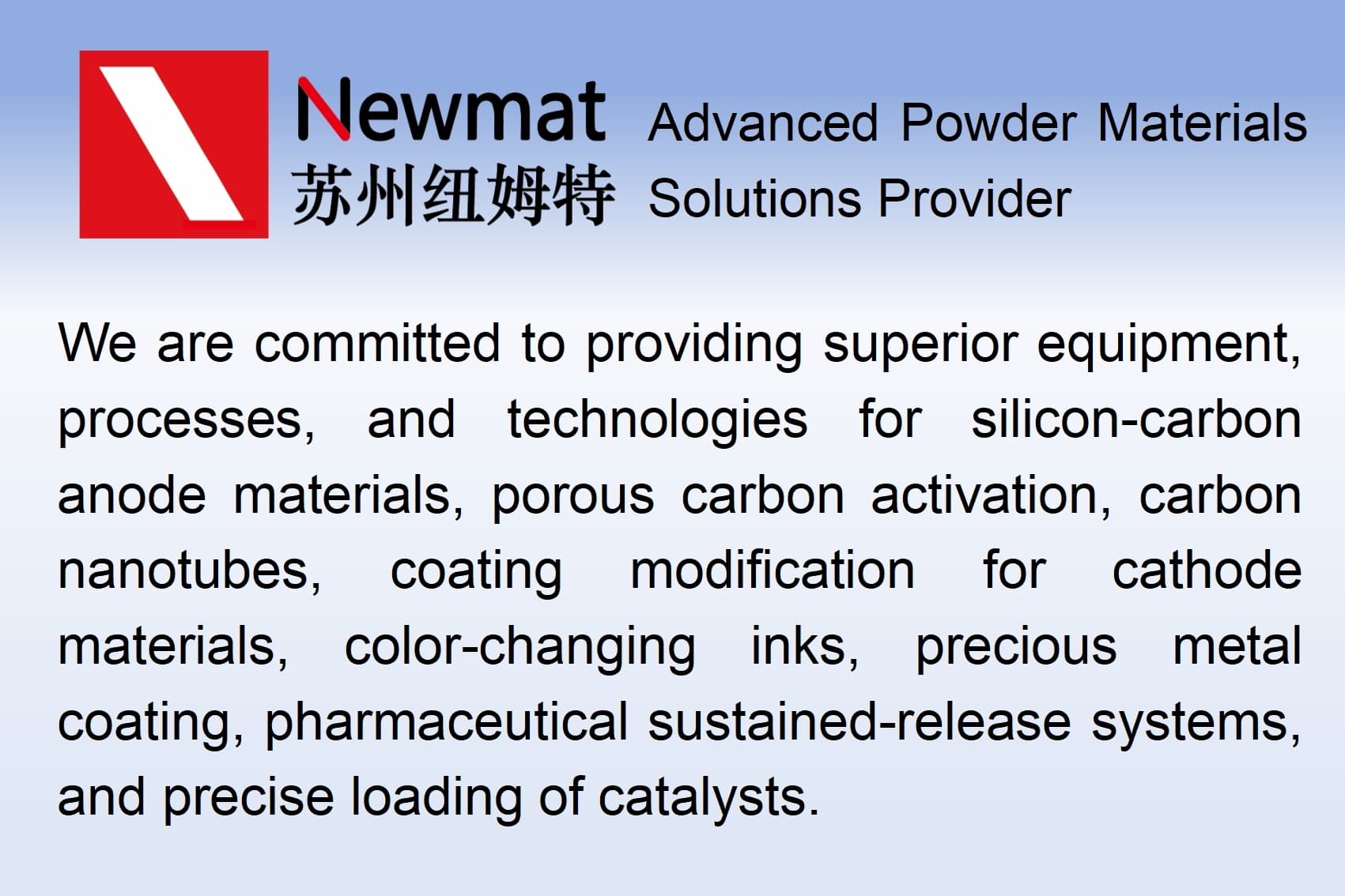 Suzhou Newmat Nanotechnology